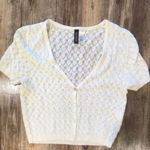 Express Cream Knit Women's Top